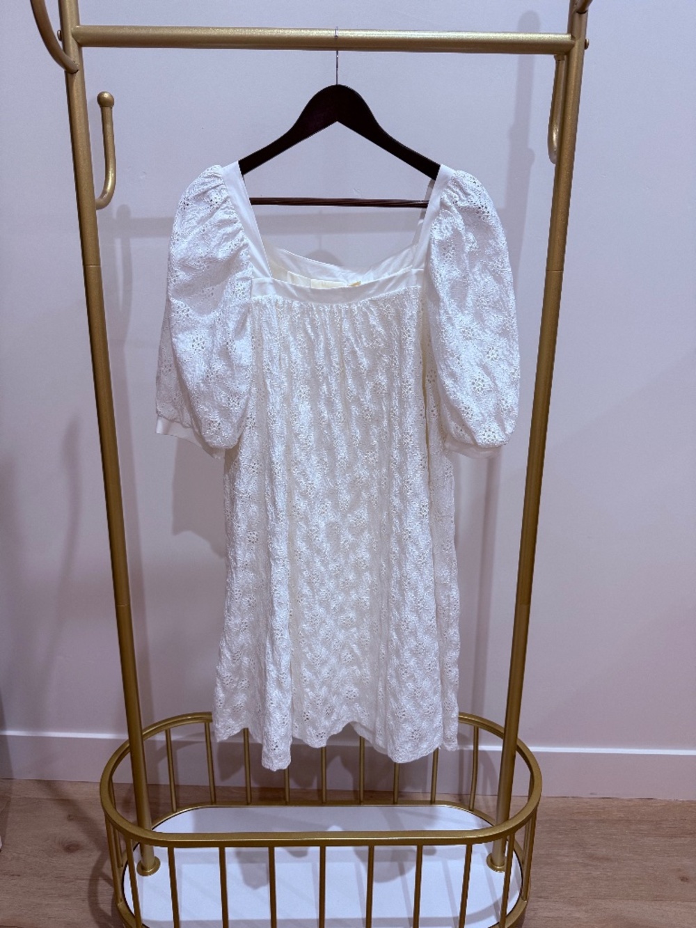 Maeve by Anthropologie white eyelet dress